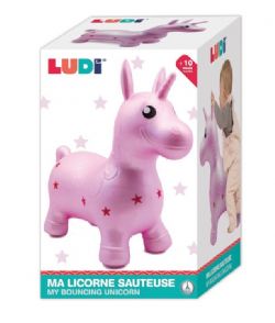 LUDI - LICORNE REBONDISSANTE ROSE